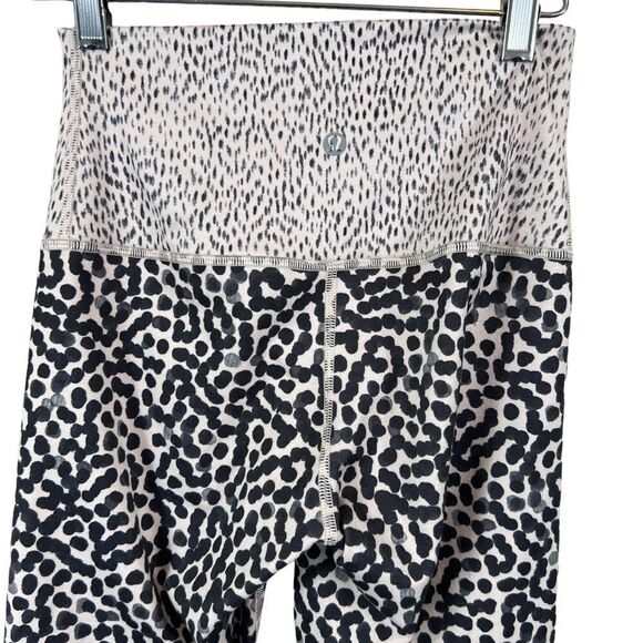 Lululemon Wunder Under Crop II Ace Spot Grain Black/Dottie Dash Grain Black - Picture 9 of 12